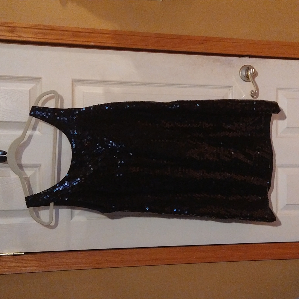 Sequin Little Black Dress